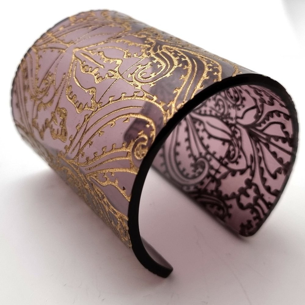 Philippa Green Wide Acrylic Cuff